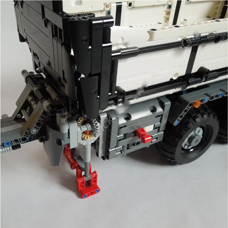 MOC-32588 Classic New Cargo Dump Trailer White Building Block Model 1608 Parts Boys' and Children's Birthday Christmas Toy Gift