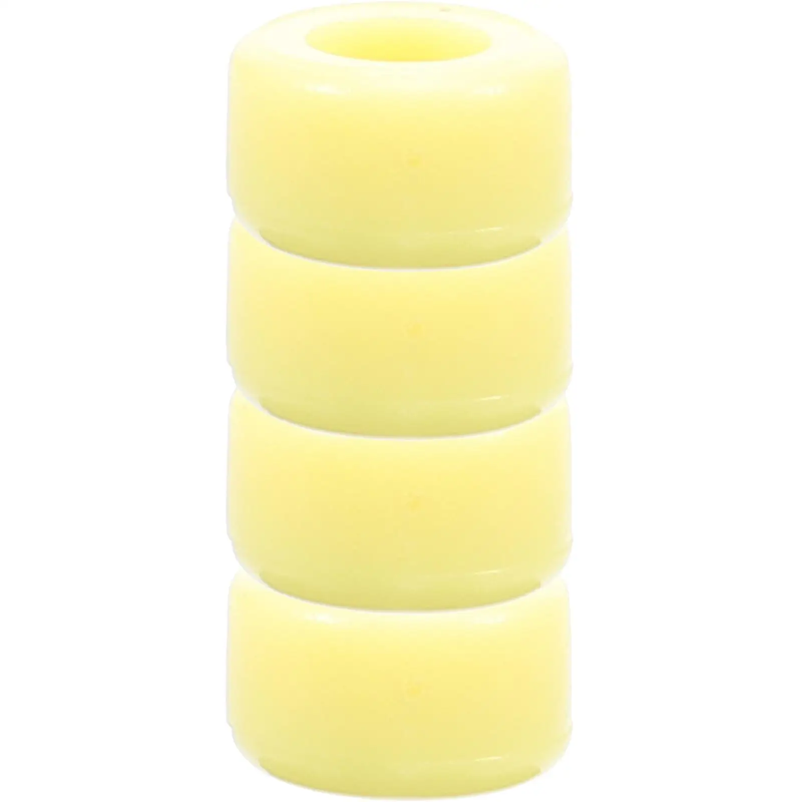 4 Pcs Yellow Finger Skateboard Wheel Roller Educational Fingertip Movement Toy Sturdy Stainless Steel Plastic Lifelike Small