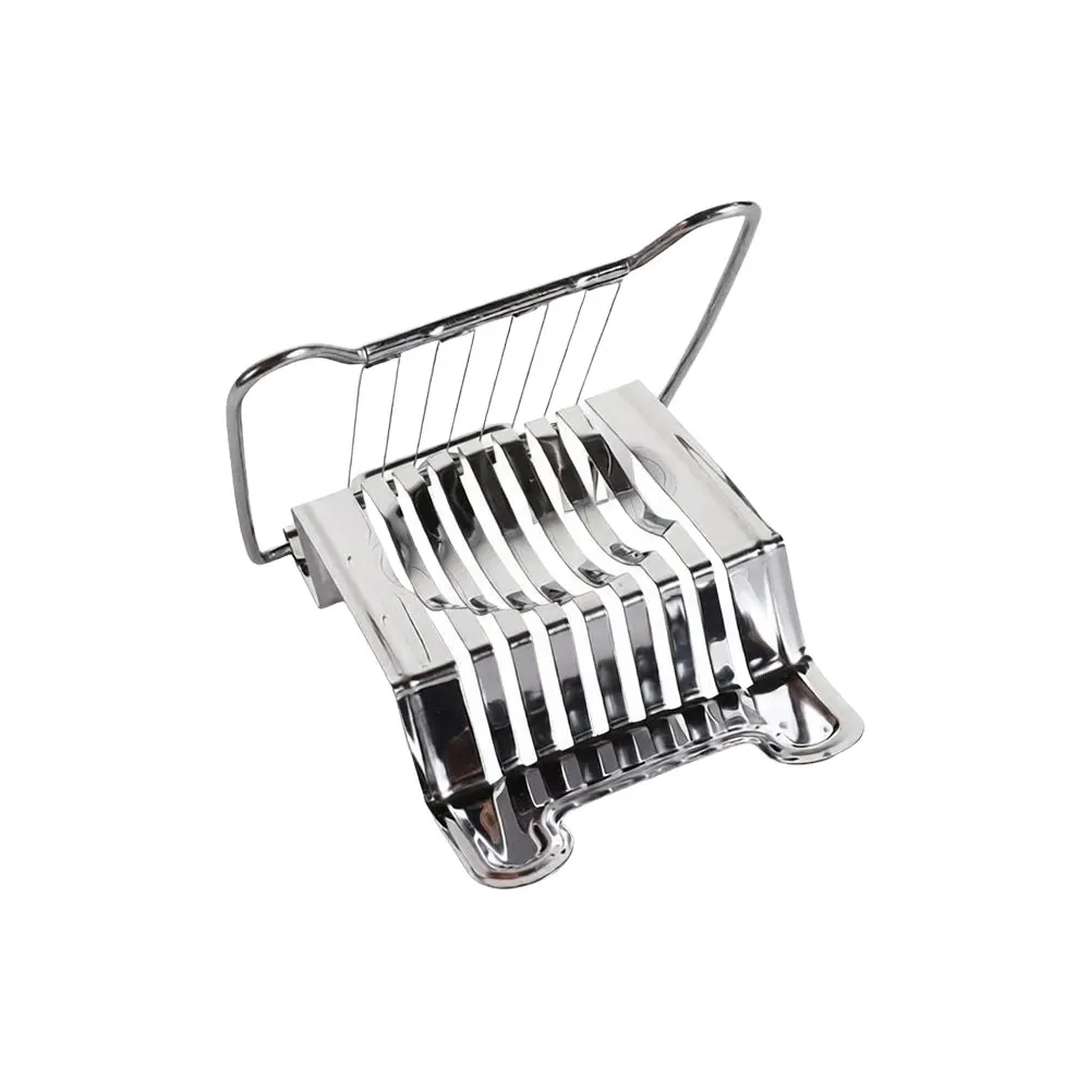 Stainless Steel Wire Egg Cutter Stable Base Smooth Cutting Egg Slicer Dishwasher Safe Fruit Cutter For Hard Boiled Eggs