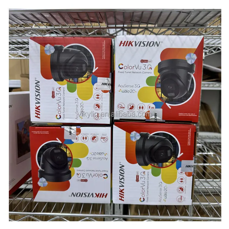 8MP Acusense ضوء إحترافي وتحذير مسموع وكاميرا شبكة مراقبة ذكية هجينة ذات ضوء ثابت DS-2CD2383G2-LI2U/S(L)(RB)