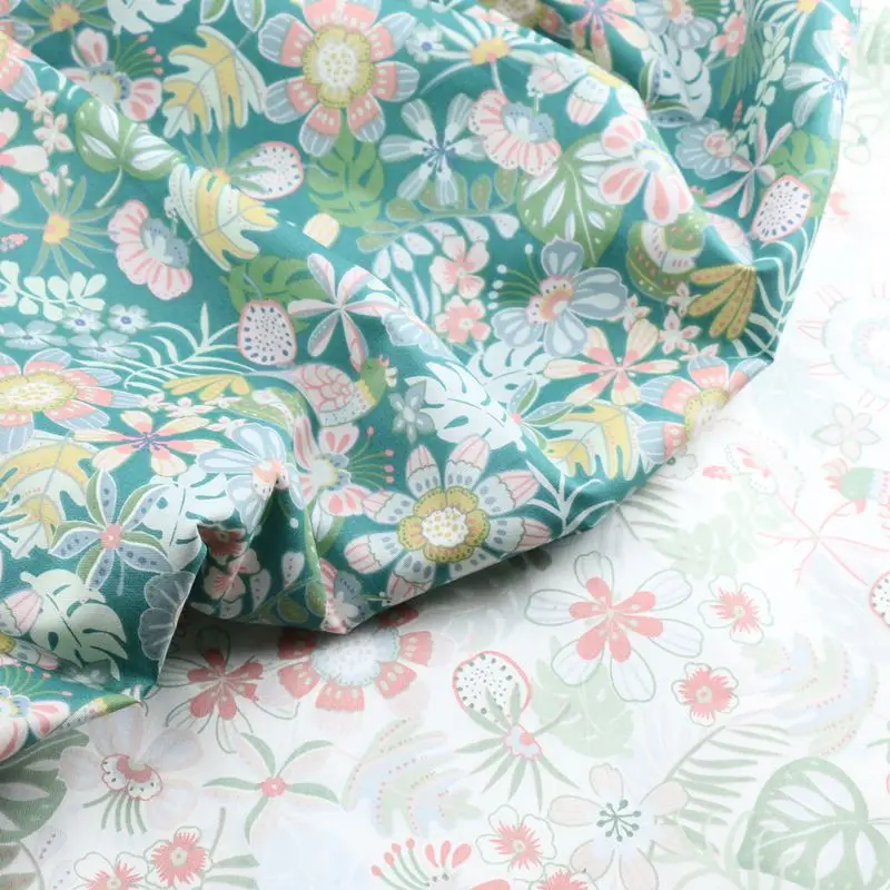 

50*235cm Printed Flower Kids Twill Cotton Fabric,Patchwork Cloth,DIY Sewing Quilting Fat Quarters Material For Baby&Child