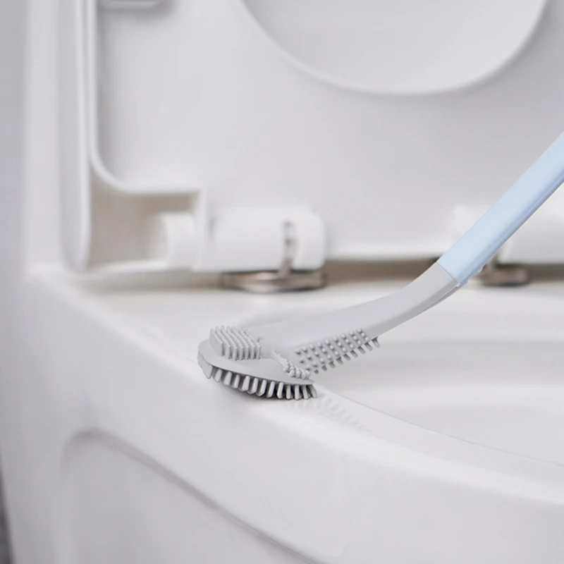 Spazzola per wc da Golf 517A con spazzola per pulizia a parete con manico lungo e supporto resistente
