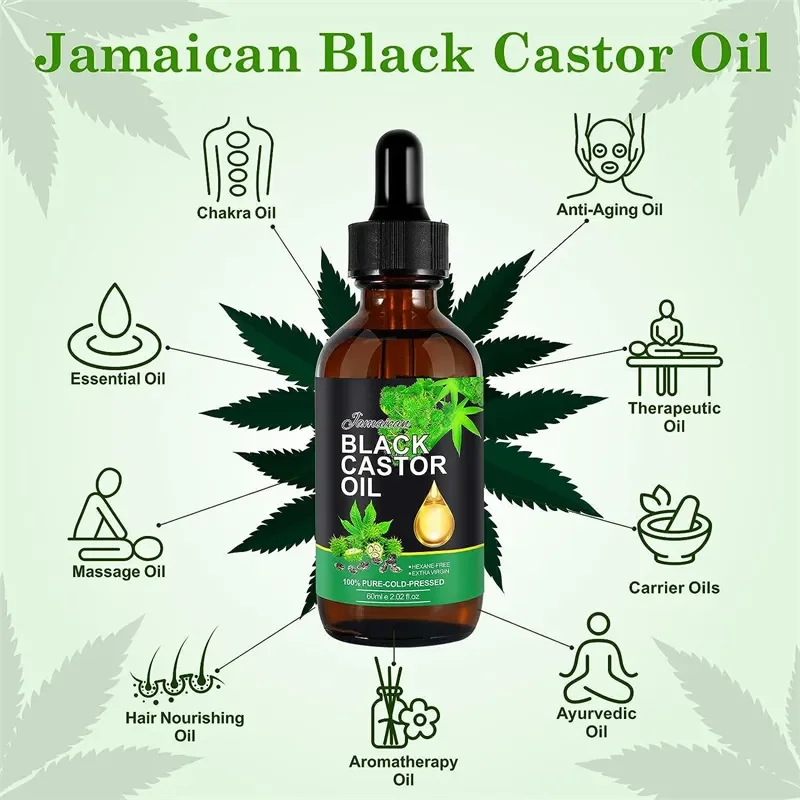 

Repair Damaged Hair Smooth Moisturize Hair Oil Jamaica Black Castor Oil Massage Oil Hair Care Essential Oil Skily Shiny Hair