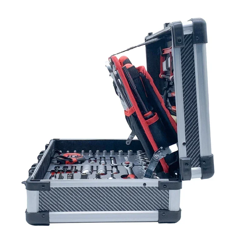 TOMAC 283 pcs hot sale customized Professional Universal multi hand tools set with Alu box Delivery From Europe