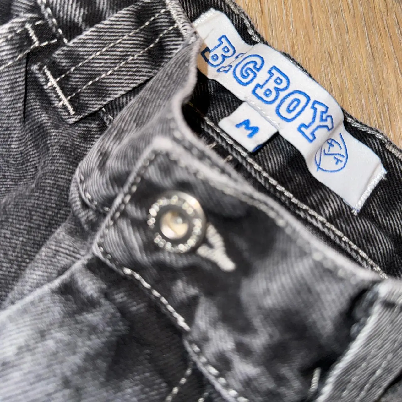 Polar Big Boy Jeans bordir Y2k pria wanita, celana Jin Vintage kasual Hip Hop Streetwear celana panjang Skate untuk pria dan wanita