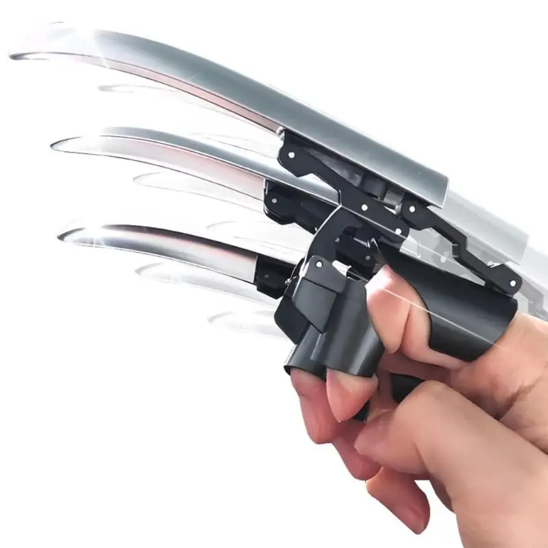 2025 4 pçs wolverines garras plástico wolve garras retráteis lobo garras wolverines traje cosplay adereços para festa