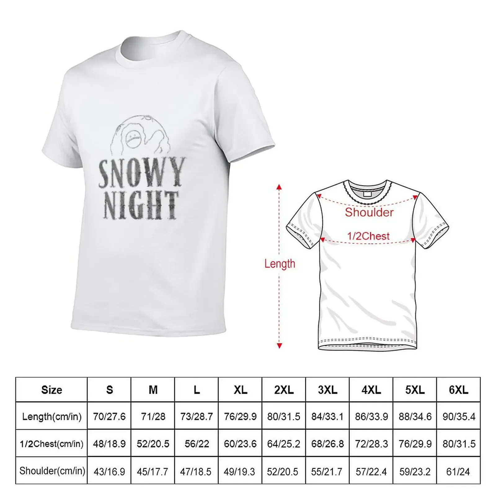 BILLLIE Snowy Night Logo T-Shirt animal prinfor boys tees men t shirt