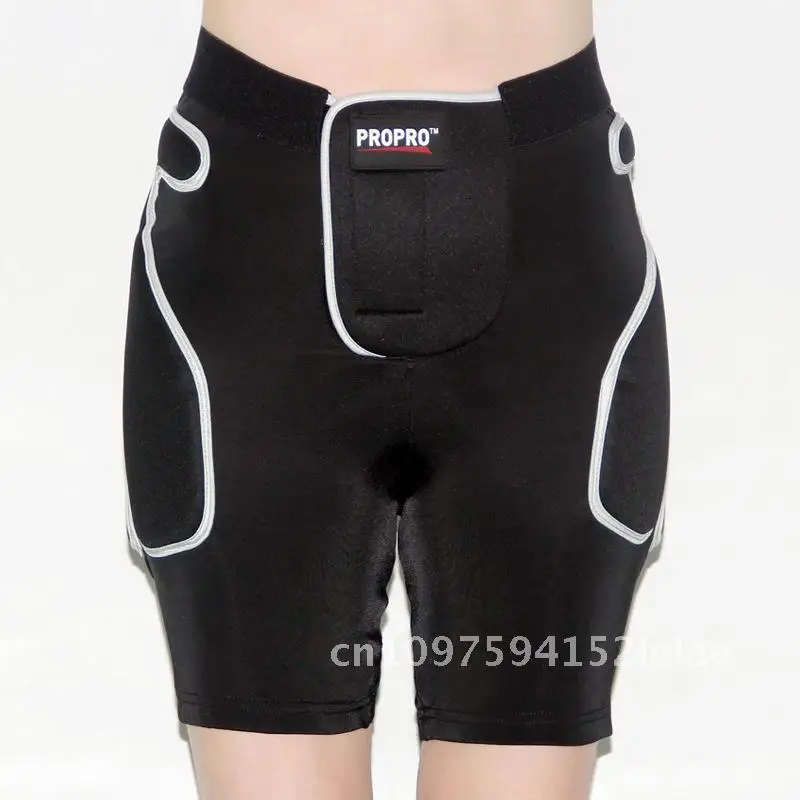 

Propro лыжные брюки для защиты бедер, внутренняя одежда из ЭВА против падения для мужчин и женщин, черный/серебристо-серый, защитное снаряжение для доски для серфинга на землю