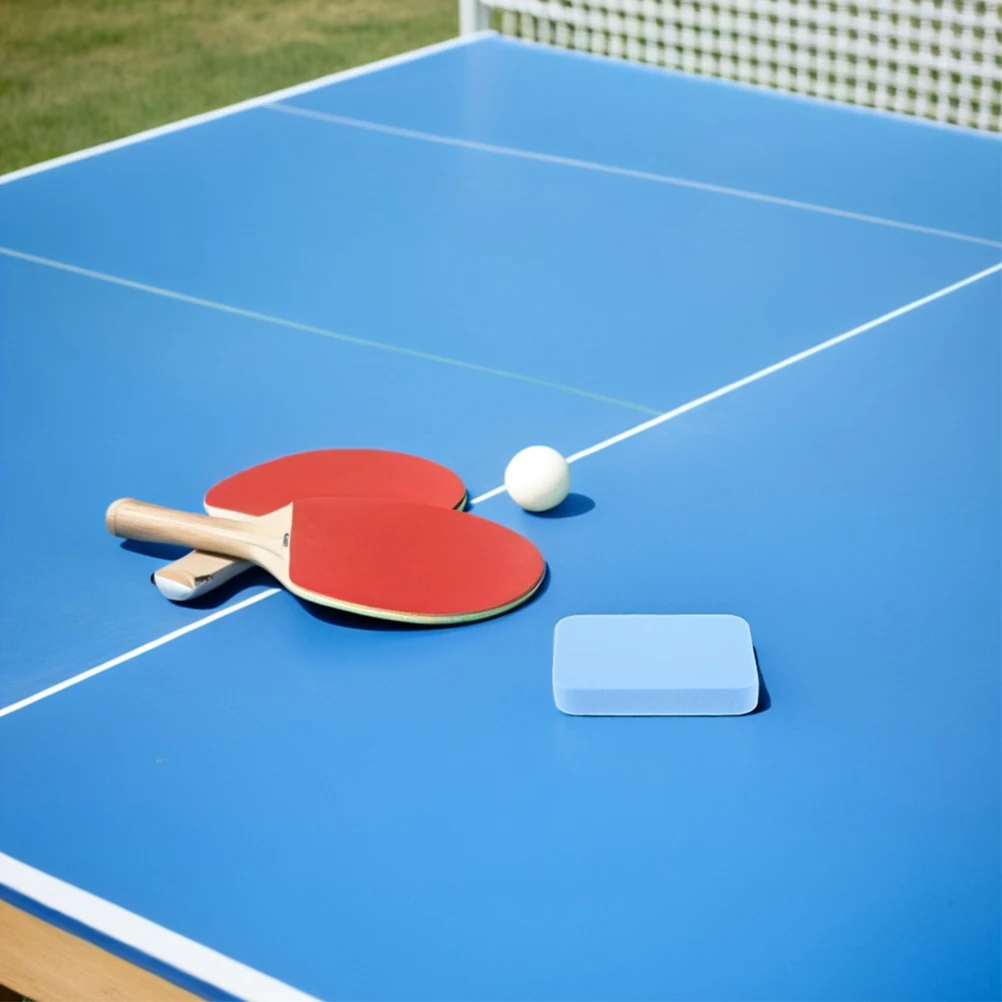 

2pcs Table Tennis Racket Cleaning Sponge Paddle Rubber Eraser Anti-Wear Portable Dual-Sided Bat Cleaner For Pingpong Sky-Blue
