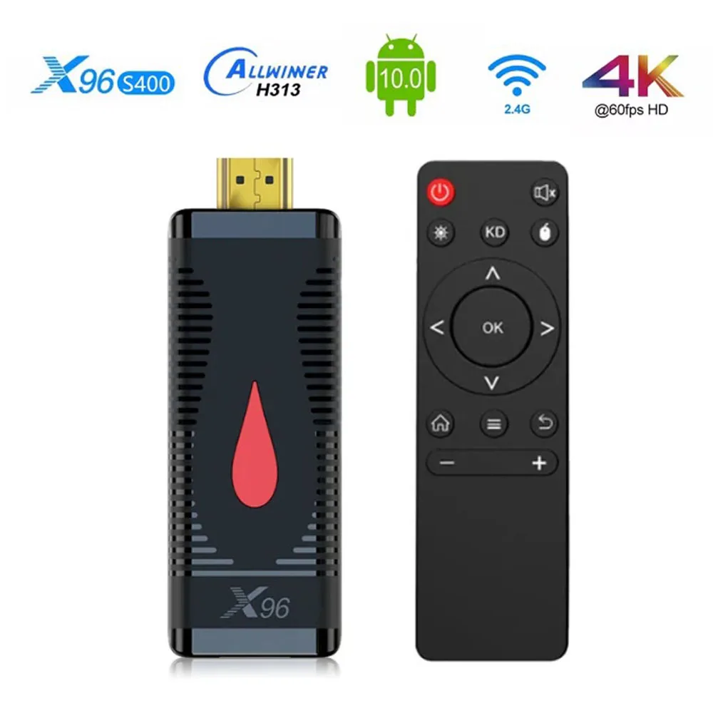 X96 S400 Mini TV Stick Allwinner H313,Android 10.0,WiFi Set Top Box,4K HD Media Player,2GB,16GB,1GB,8GB,Smart TV Stick