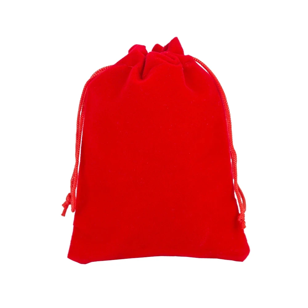 

500pcs 7x9cm Dark Red Retail Jewelry Velvet Gift Packaging Drawstring Bags & Pouches ,Christmas/Wedding Gift Bag