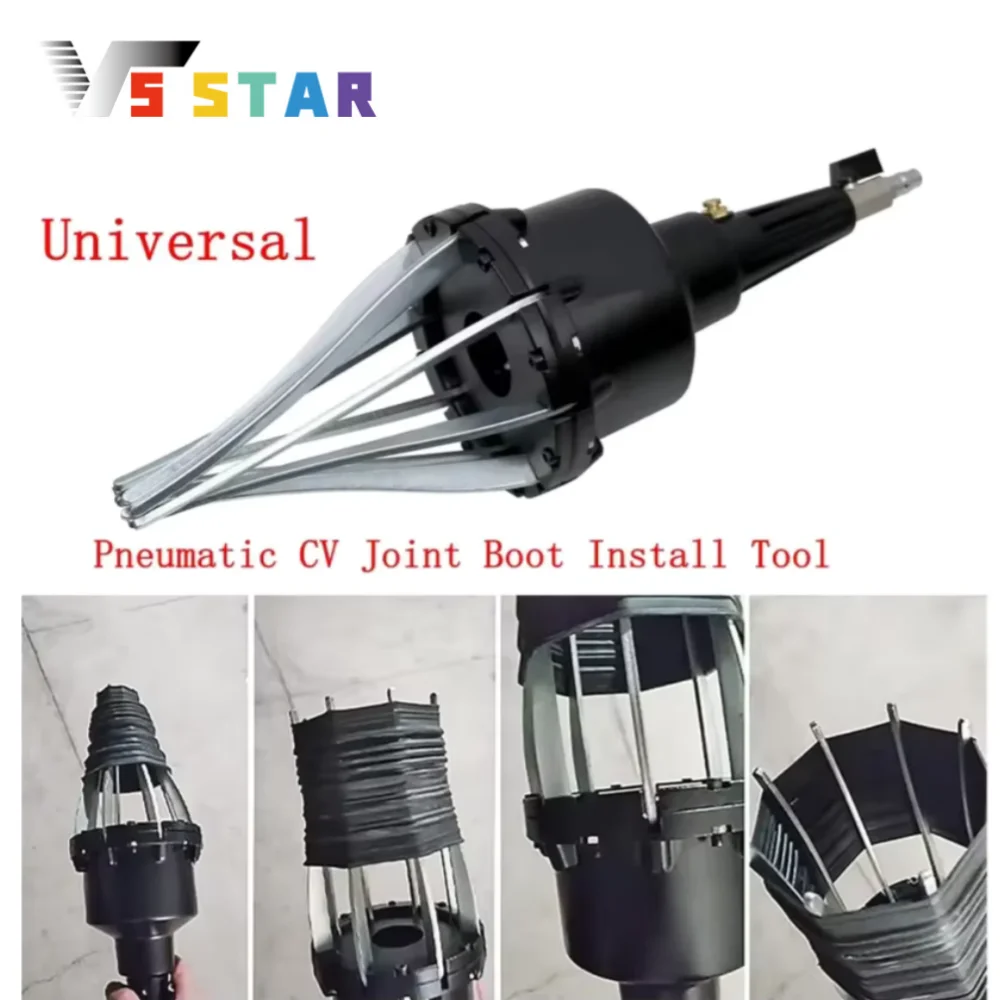 

Высококачественный стальной инструмент для установки сарайника CV, универсальный расширитель для снятия оси CV, пневматический сапун шарнира CV, черный TF-1111