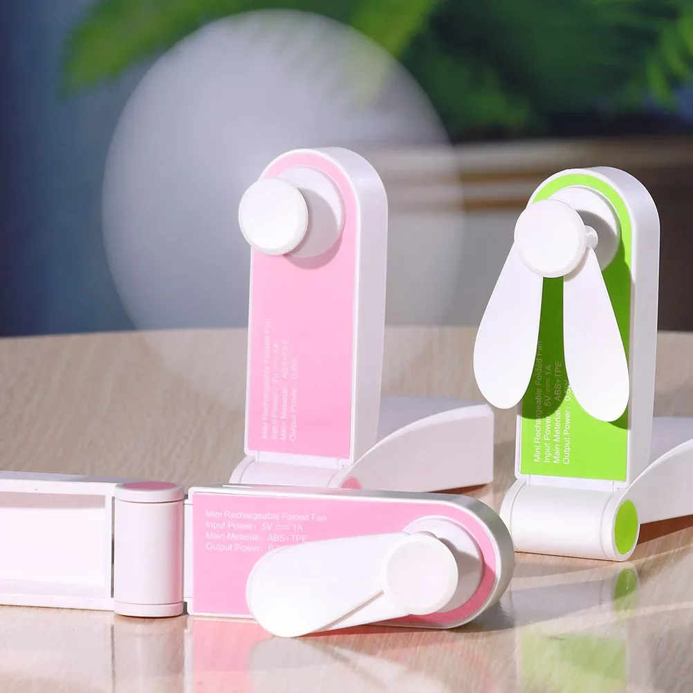 USB Mini พัดลมพับไฟฟ้าแบบพกพา Air Cooler เครื่องช่วยหายใจตั้งโต๊ะ