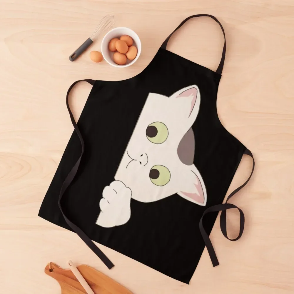 

The Way Of The Househusband - Cat Design Apron professional hairdressing Woman Work Kitchen Handle For Women Apron