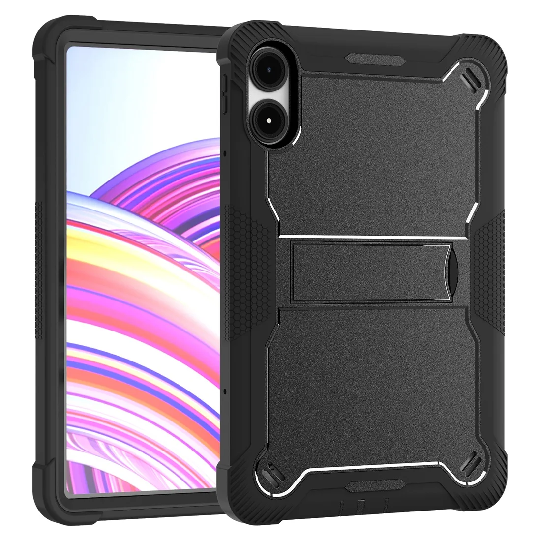 3 layers Protective shockproof PC+Silicone Cover Kickstand Case for Xiaomi Redmi Pad Pro 2024 12.1\