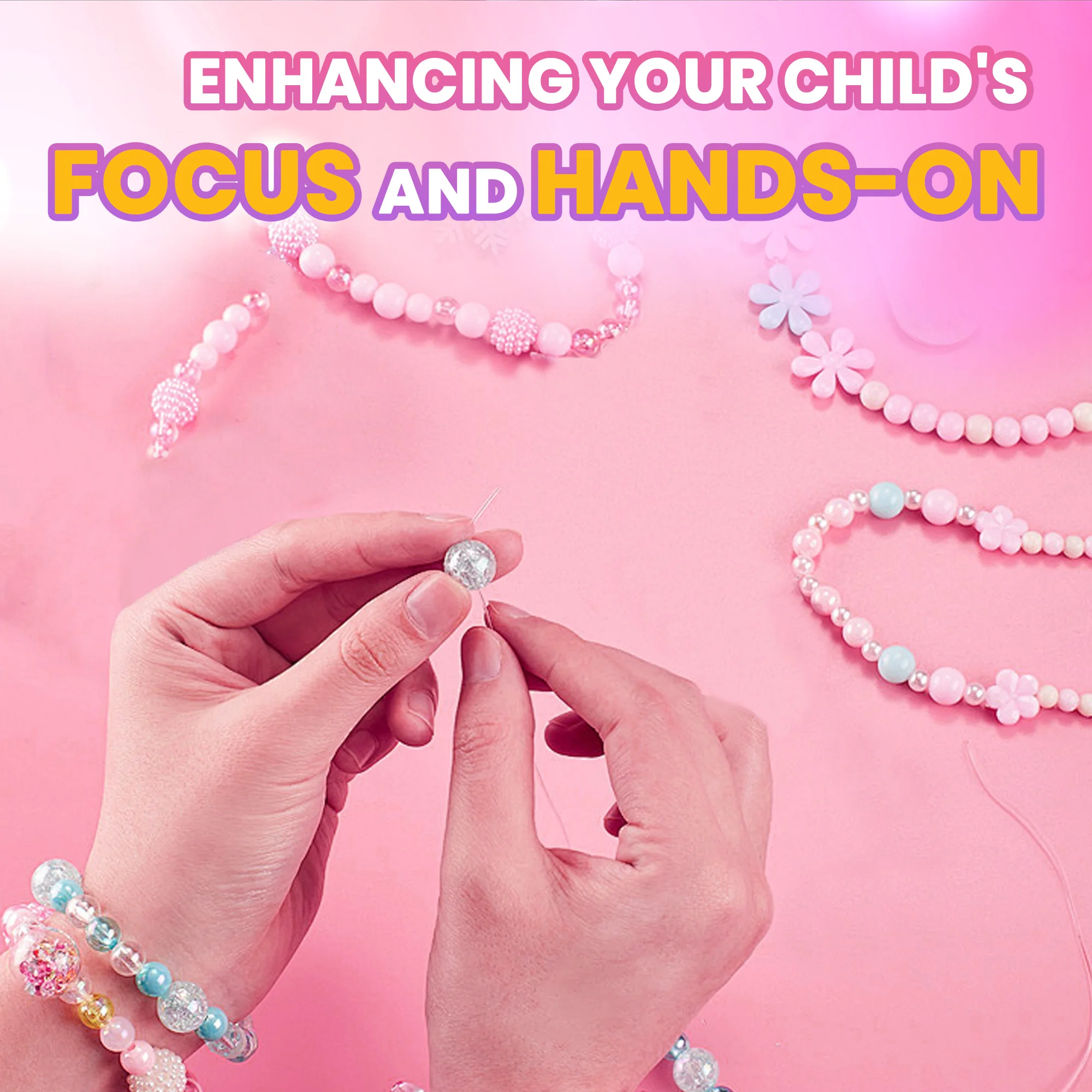 Vriendschapsarmband maken Kit speelgoed voor leeftijden 7 8 9 10 11 12 jaar oude meisjes, voor ketting, armband, ring creatieve DIY-set