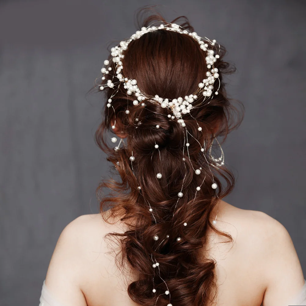 

Handmade Wreath Wedding Headpiece Elegant Bridal Headbands Prom Hair Accessories Comfortable Bridesmaid Hairstyle Tool
