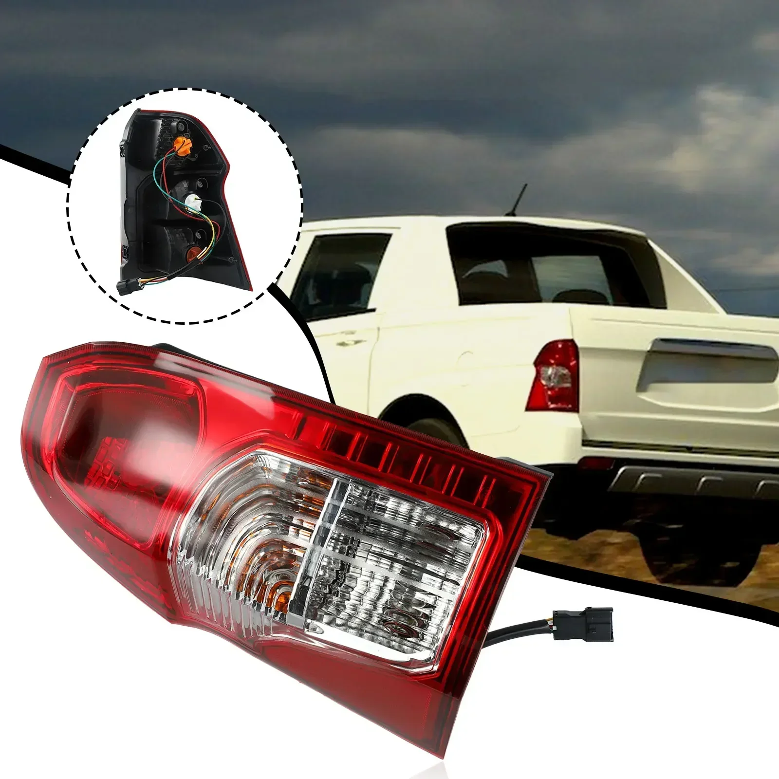 

1 × автомобильный левый и задний фонарь, левый/правый в сборе для Ssangyong- Actyon- Sport 2012-2017 83601-32500, Красный Автомобильный аксессуар из АБС-пластика
