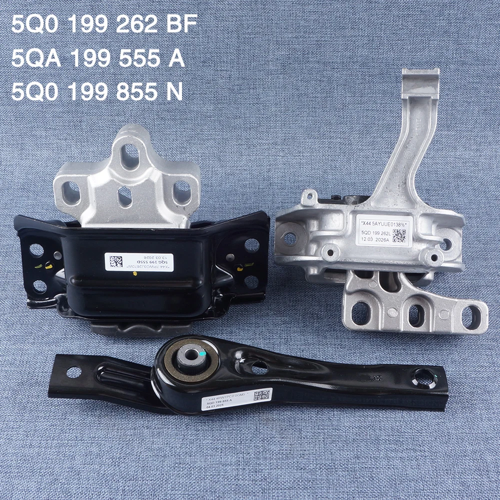 

3PCS Engine Mounts Transmission Mount MQB 5Q0199262BF 5QA199555A for VW Tiguan Golf Touran 5Q0199262BE 5QA199555AH 5Q0199855N