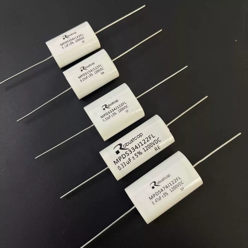 10pcs Axial absorption capacitor 0.1UF 0.15UF 0.33UF 0.47UF 1200V thick copper pin non inductive capacitor