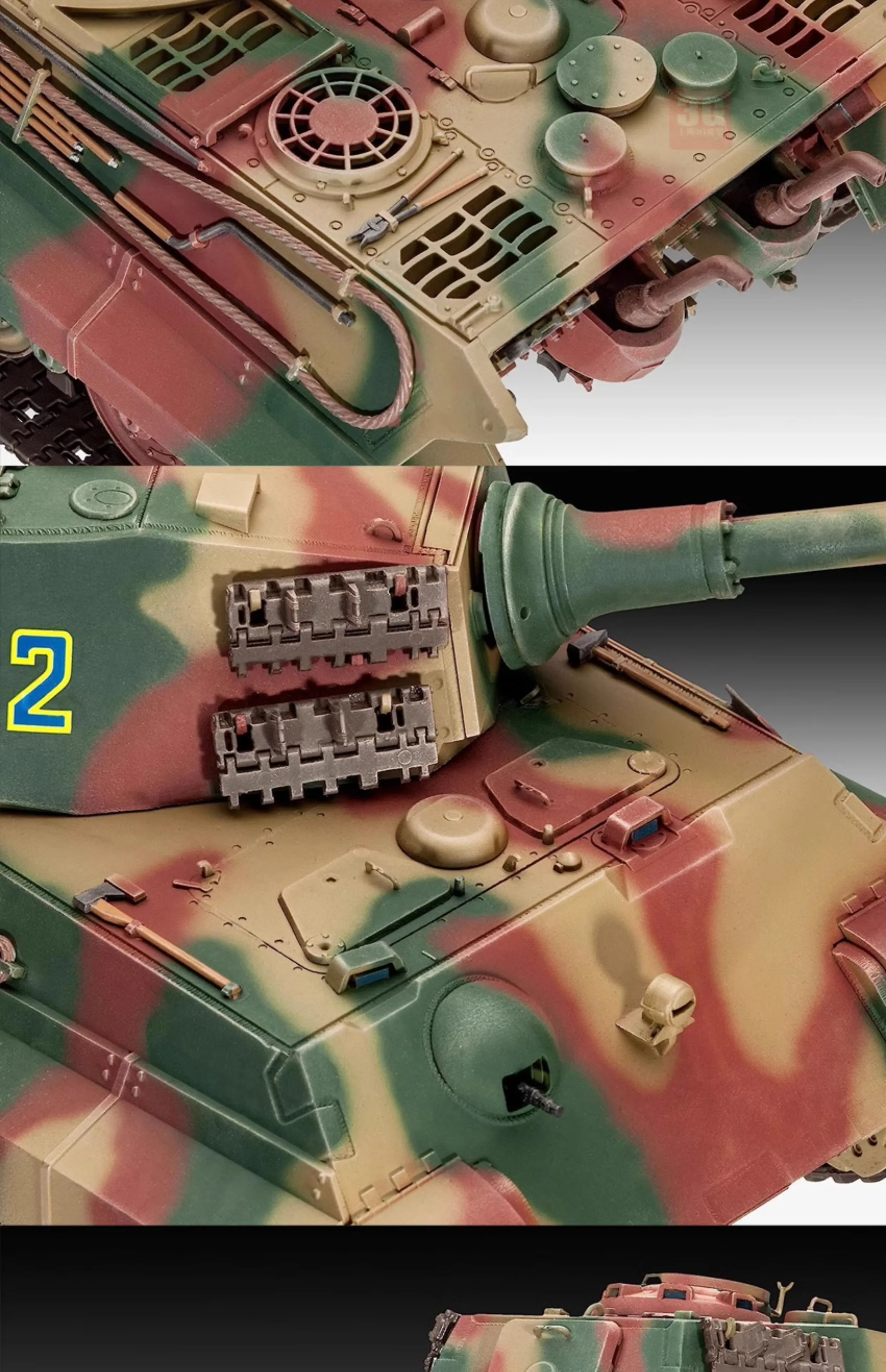 ريفيل خزان مقياس أطقم منمذجة 03249 النمر الثاني Ausf. بي هنشيل برج 1/35