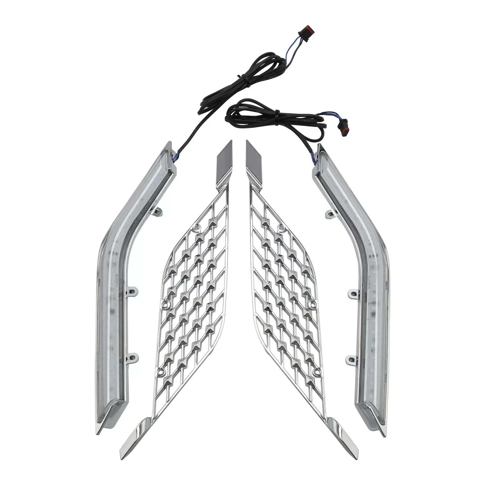 

Motorcycle LED Radiator Grill Panels Decorative Light For Honda Goldwing GL1800 2018-2024