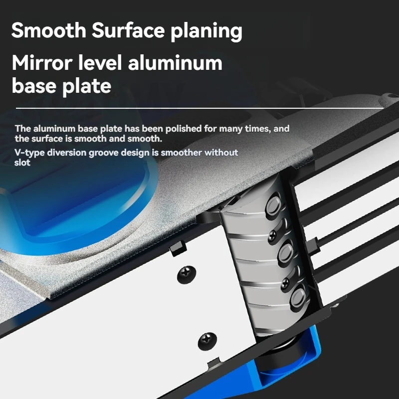 220V Multi-Function Electric Planer - 82MM Blade Width, Invertible Design for Table Planing & Handheld Use