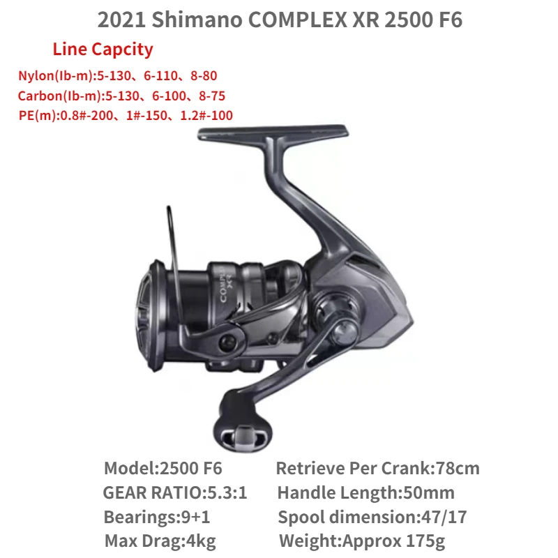 2021 SHIMANO COMPLEX XR Max Drag 3-4kg MGL Rotor CI4+ Body LONG
