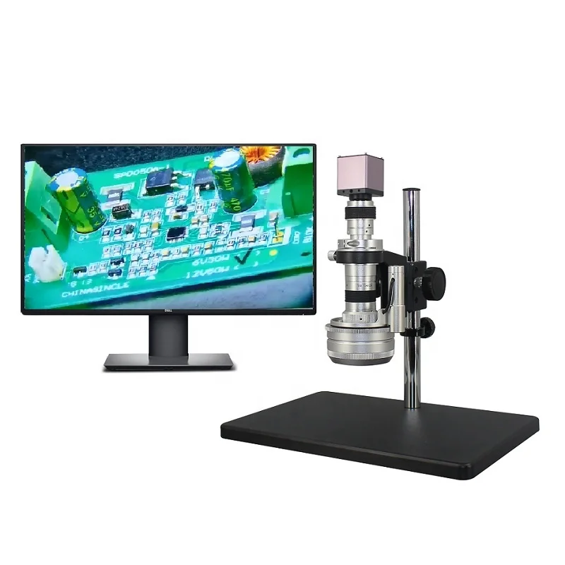 HD2000-DM01 Motor Driving Lens Auto 3D Video Microscope with HDMIOUTPUT  Digital Camera for Soldering Pins Checking