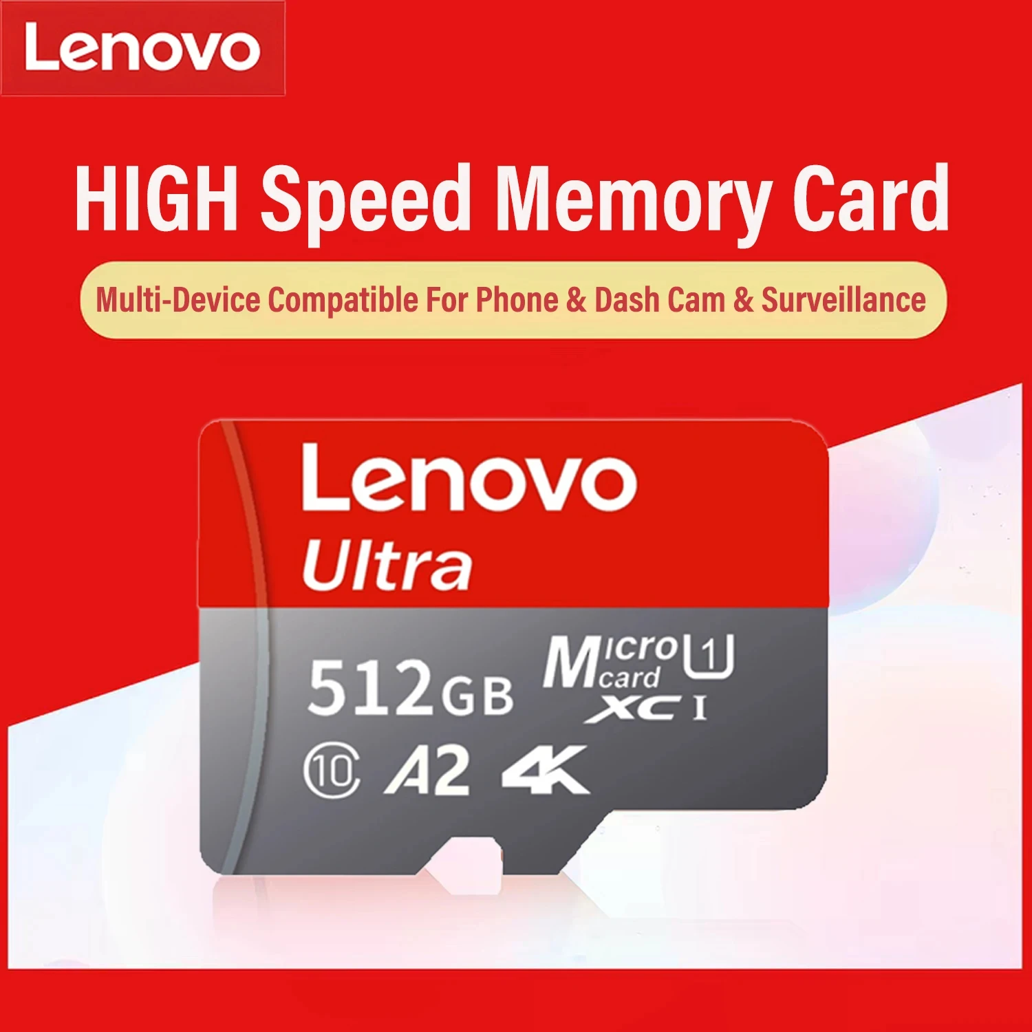 Lenovo Bestseller Speicherkarte Klasse 10 Hohe Kapazität U3 V30 Micro SD-Karte Verschiedene Größen für Computer/Überwachung/Telefon/Kamera 2026