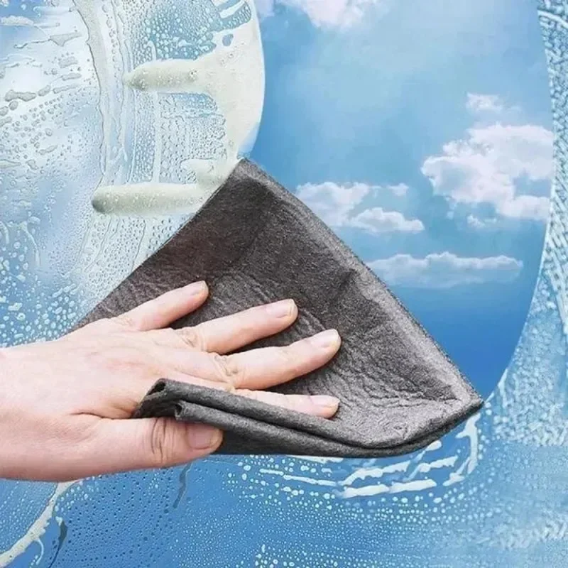New Magic Cloth Thickened Cleaning Cloths No Trace Reusable Microfiber Car Window Glass Wiping Rags Towels Household Clean Tools