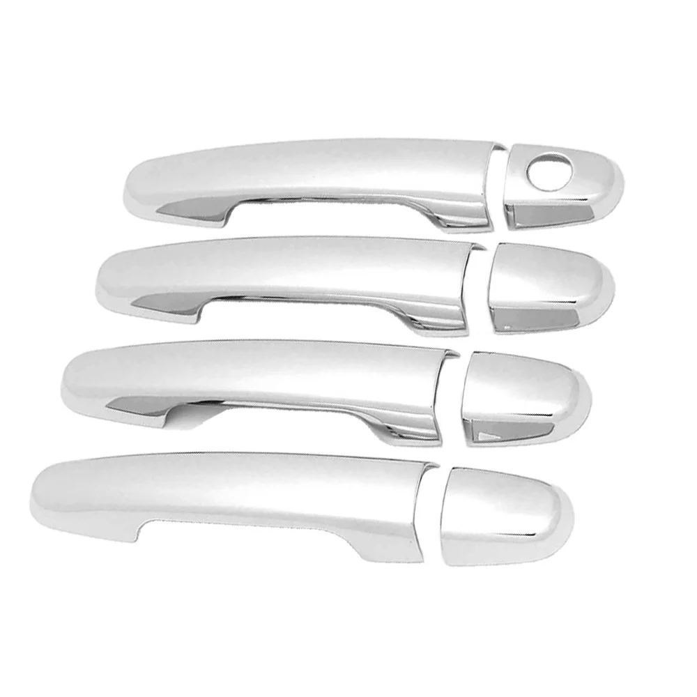 ل 2002 - 2006 لكزس Es300 Es330 XV30 ألياف الكربون كروم فضي ماتي أسود مقبض الباب يغطي تقليم اكسسوارات السيارات