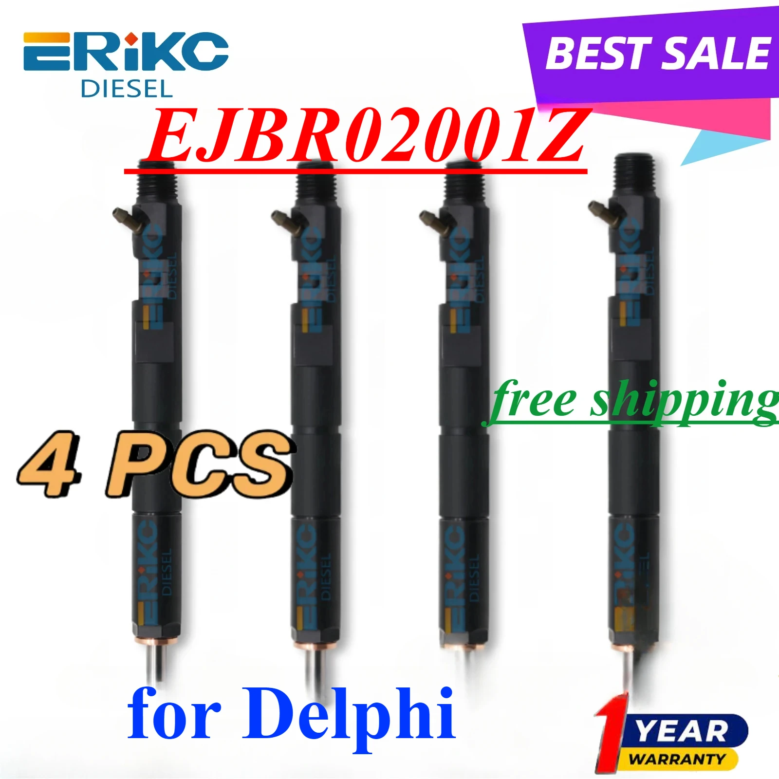 

4 шт. EJBR02001Z Дизельный инжектор 2001Z Форсунка Common Rail EJB R02001Z OEM EJBR0 2001Z