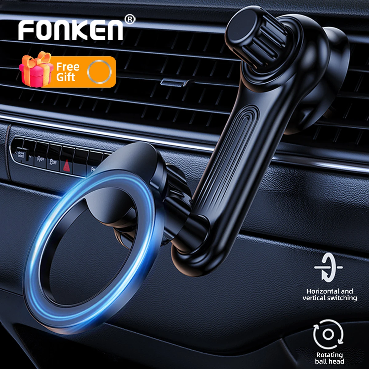 

Magnet Phone Holder for iPhone 14 13 12 Pro Max Smartphone Ring For Magsafe Phone Mount Cellphone Bracket in Car Magnetic Rack