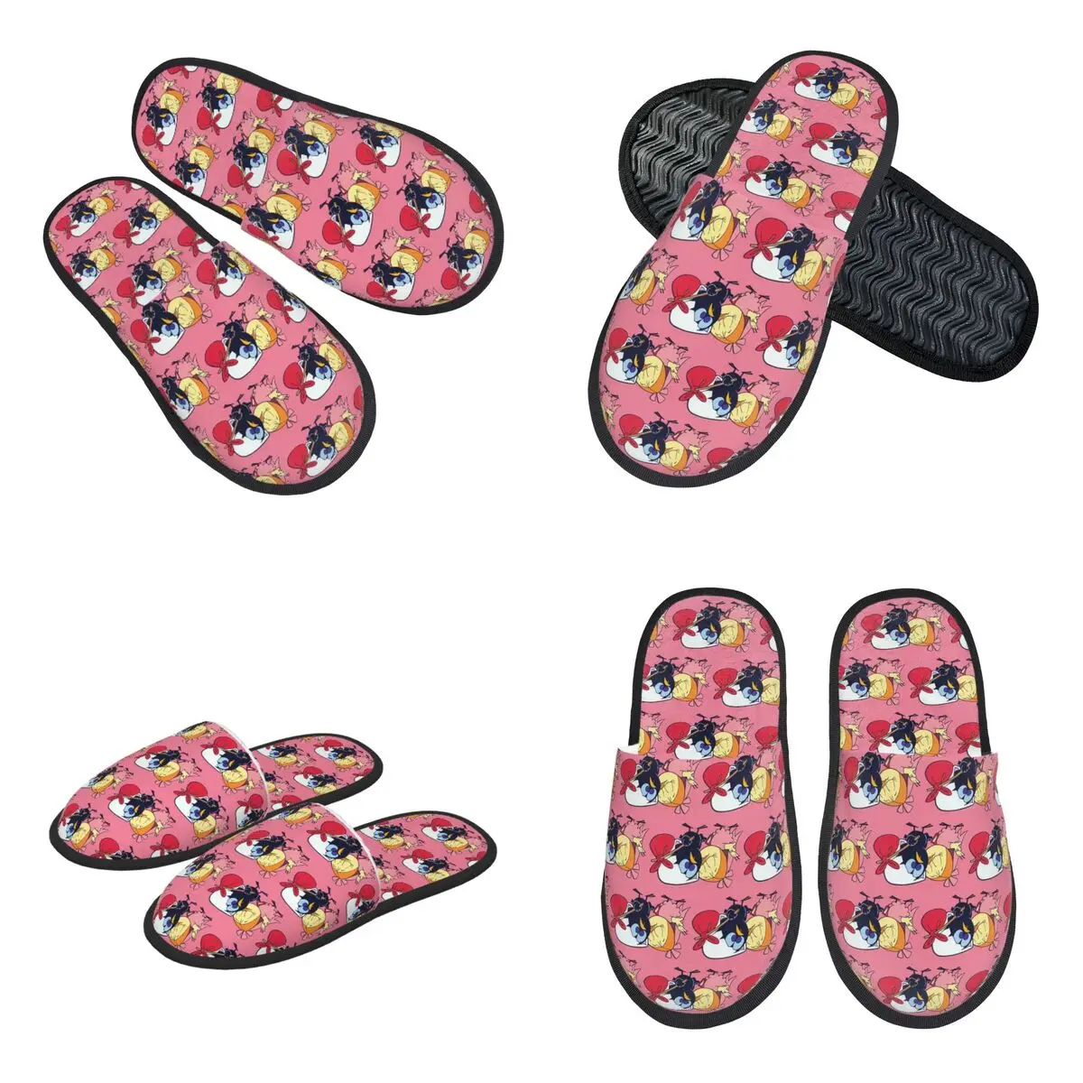 Custom Calimero Cartoon Comic Slippers Memory Foam Warm Soft Women House Slipper Indoor Comfy Shoes