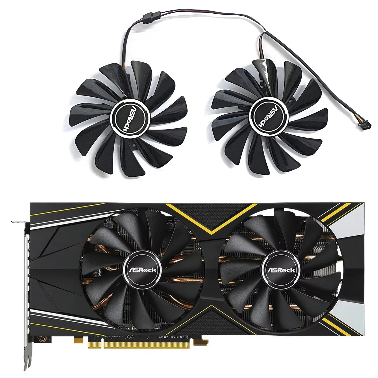 4PIN CF1010U12S FDC10U12S9-C 95MM RX5700 GPU Fan for ASRock Radeon RX 5700 5700XT Cooling Fan
