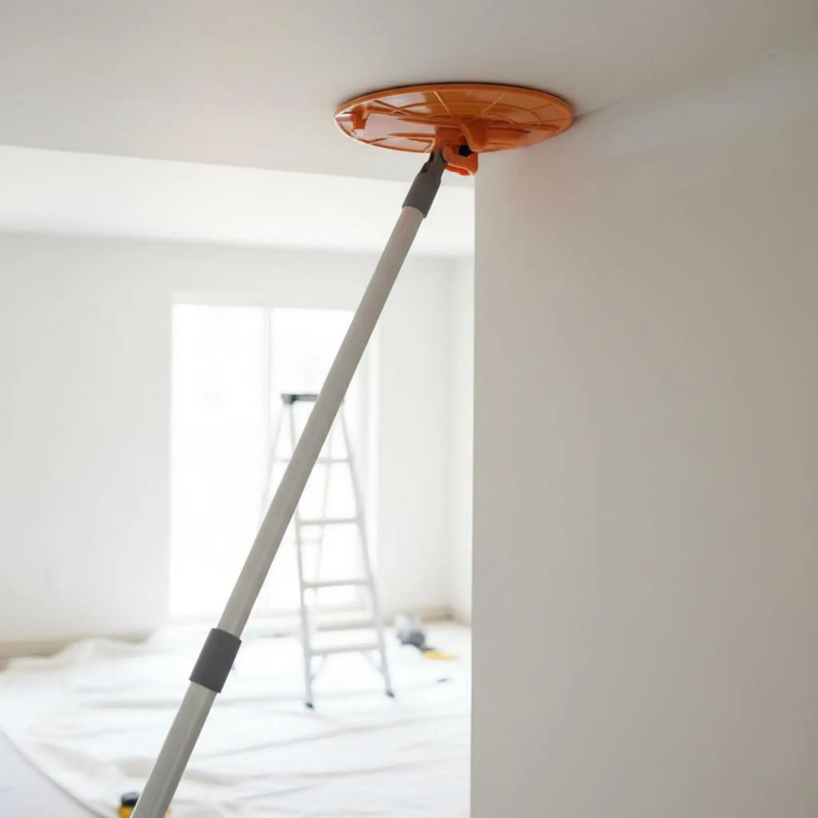 

Semi-Circle Putty Sander Integrated Base Extendable Pole Sander Sanding Disc Holder Foldable for Painters, Home Renovation