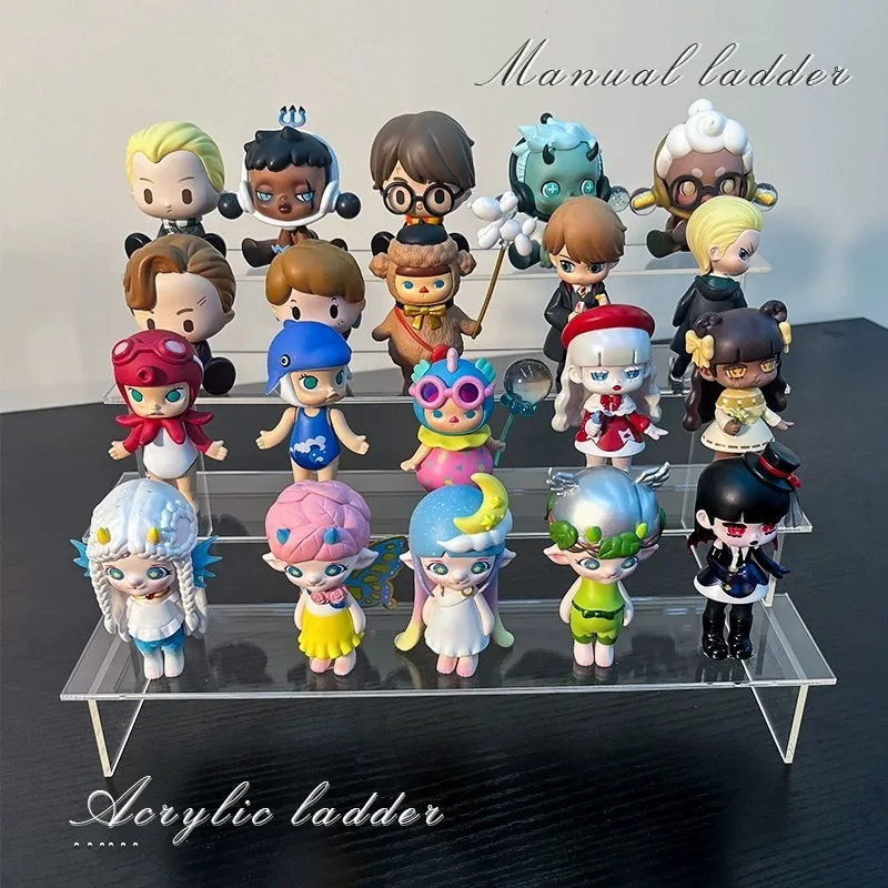 Acrylic display stand, display stand, bubble mart doll, stepped transparent two-dimensional figure, Lego model stand