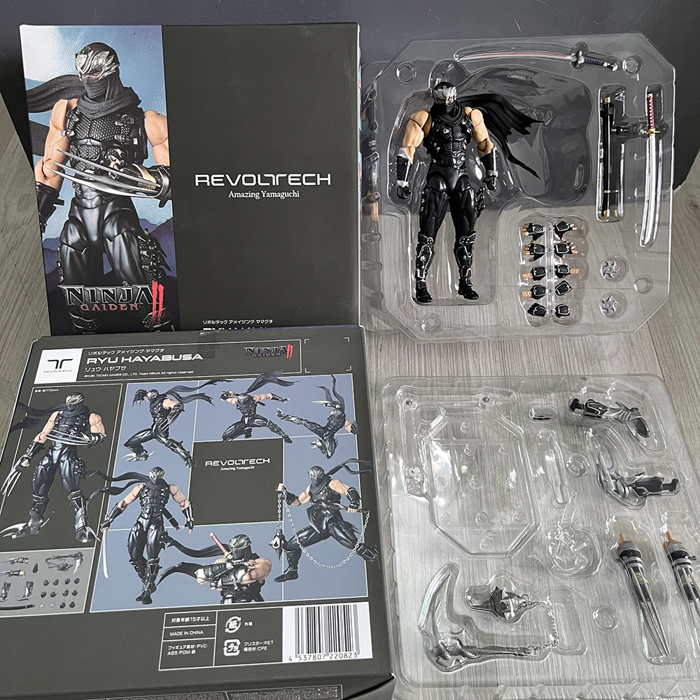 

New Ryu Hayabusa Ninja Gaiden Figure Revoltech Amazing Yamaguchi Anime Figure Collection Model Toys Gift