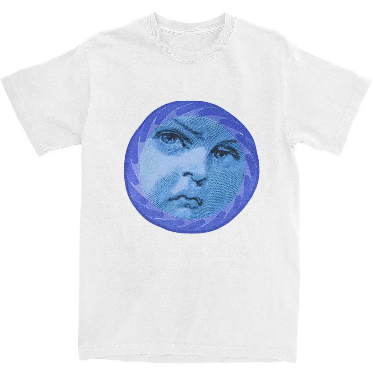 Smashing Infinite Sad Face Tour T Shirt Men blue Vintage Vintage Cotton T-Shirts Summer O Neck Novelty Tees Print Big Size Tops