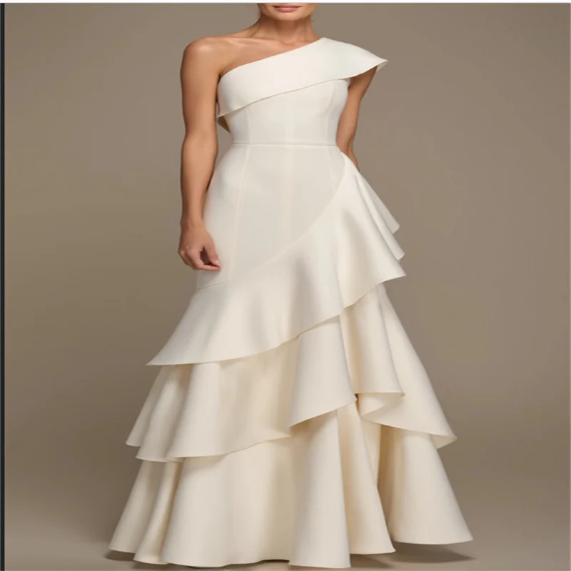 

Strapless Elegant Party Dresses Tiered Women Evening Dress Birthday Turkey Dresses for Woman Luxury Elegant 2024 Customized