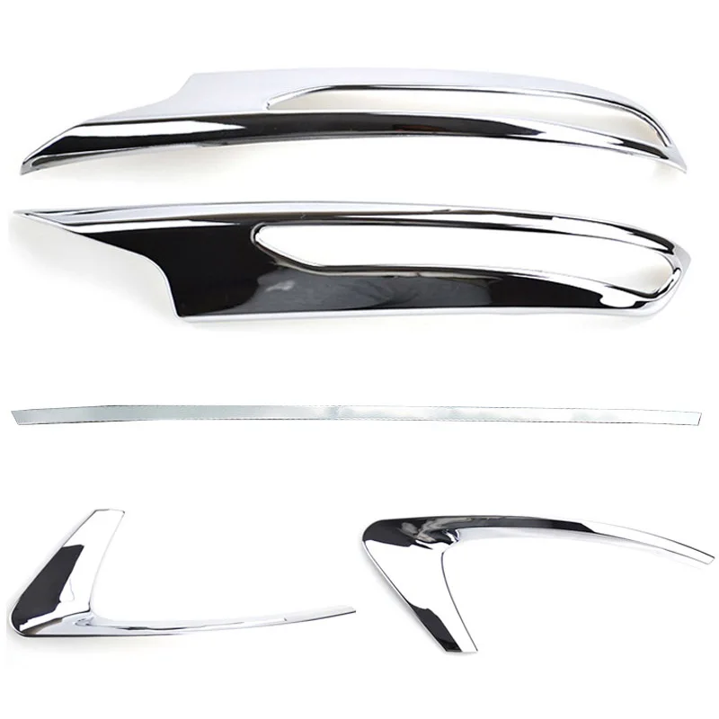 For Renault Kadjar 2015 2016 2017 2018 Chrome Rear Trunk Fog Light Lamp Cover Side Mirror Trim Molding Car Styling Accessories