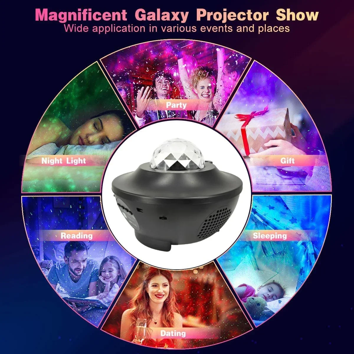 Starry Sky  Kids Room  Mini Projection Lamp galaxyy smart star projector Nebula Baby LED  Night Lights