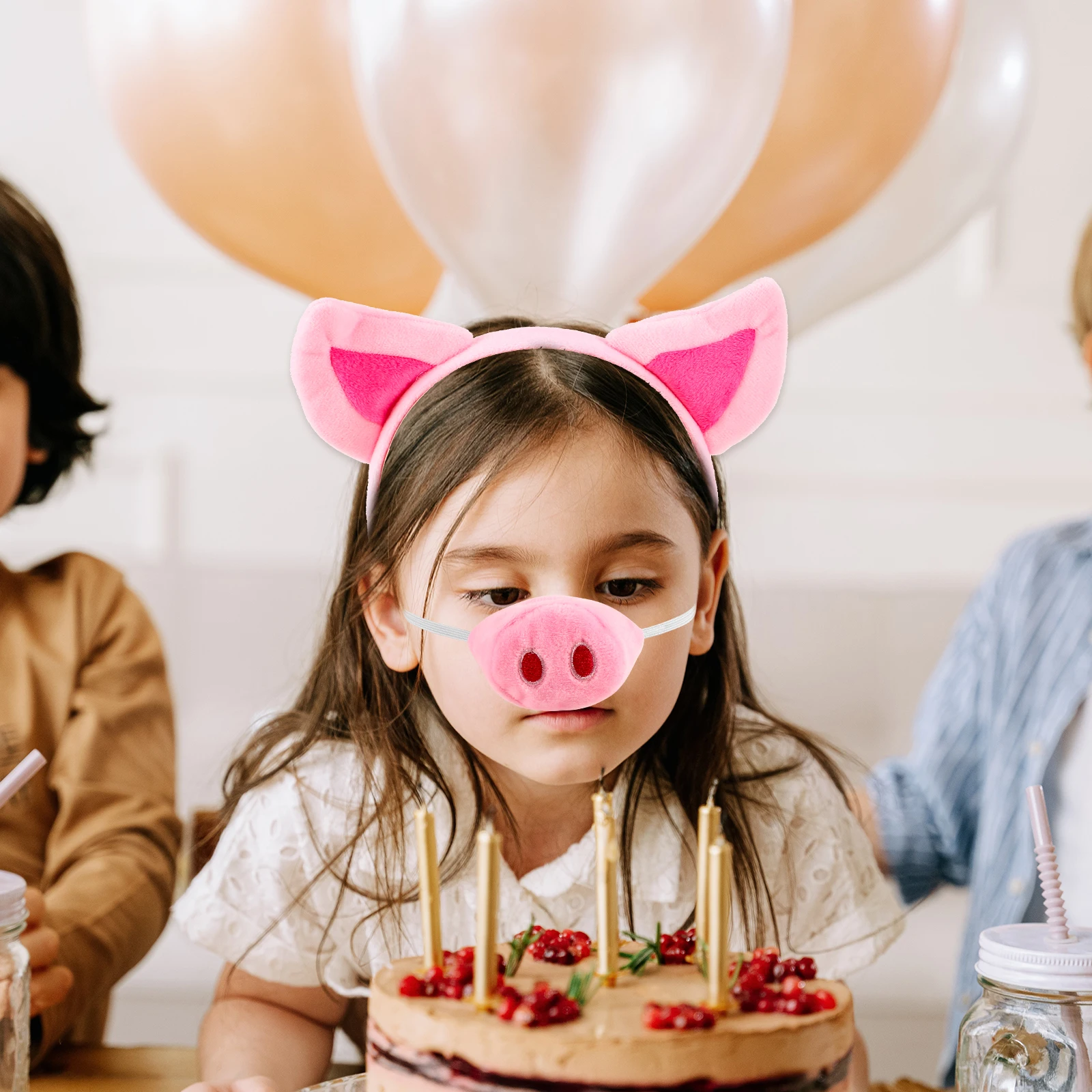 Varken oor hoofdband dier kostuum kinderen cosplay partij accessoire set comfortabel duurzaam realistisch ontwerp podiumvoorstelling decor