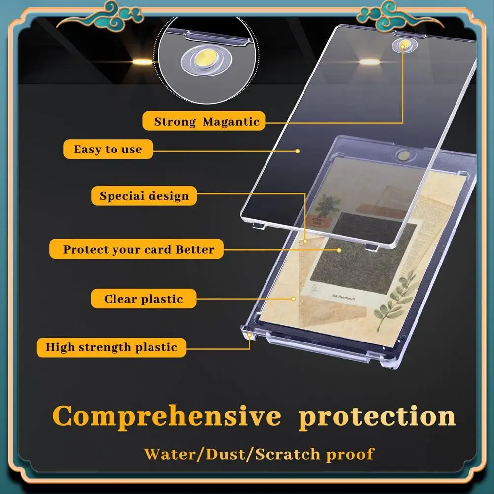 (ใหม่)-30 แพ็คผู้ถือบัตรแม่เหล็ก 35Pt,การ์ดป้องกันการ์ดจอแสดงผลสําหรับเบสบอลการ์ดกีฬาการ์ด