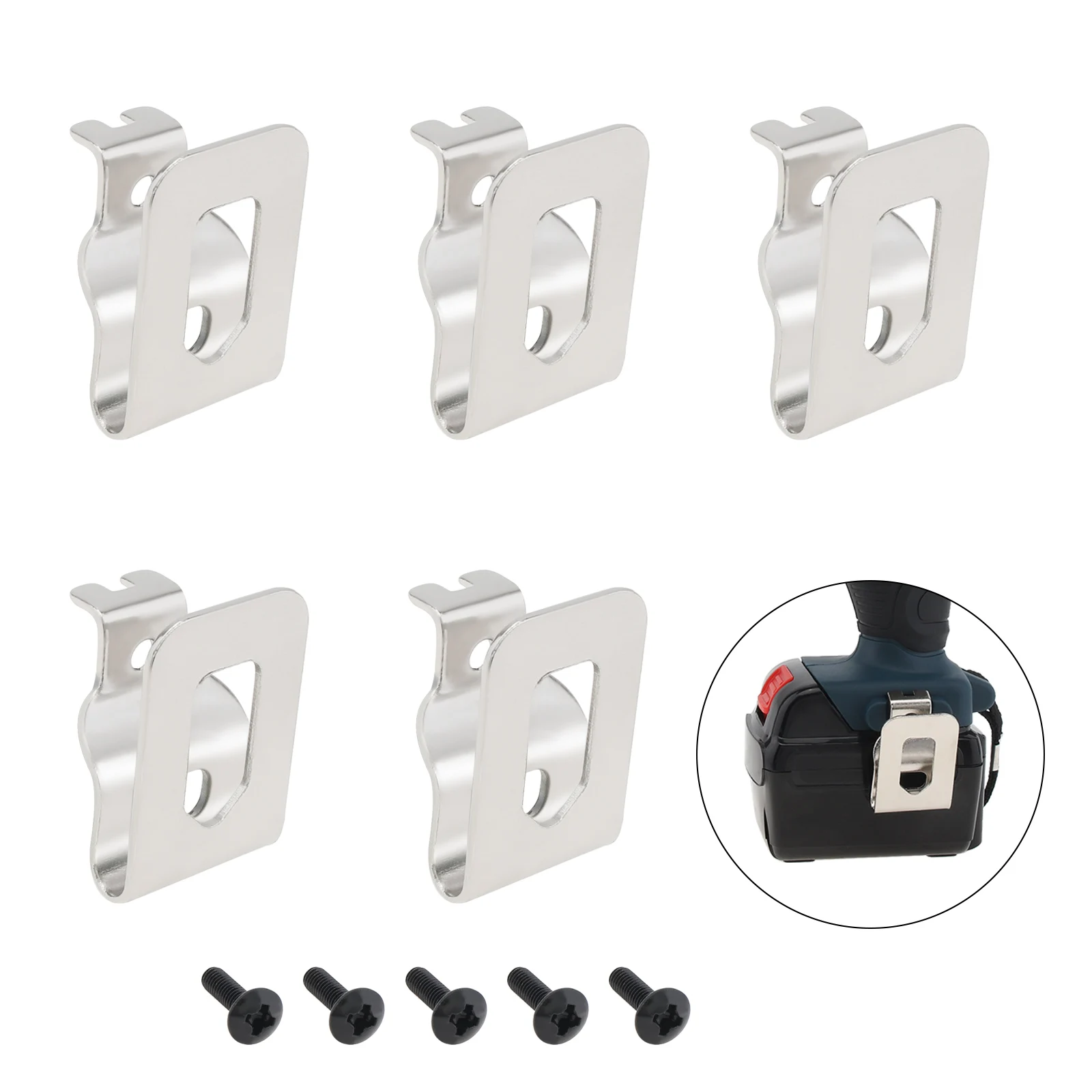 

5pcs Resistance Electric Drill Belt Clip Replacement Hooks Tools Holder Fit for Dewalt Impact Drills Tools Belt Holder Clips