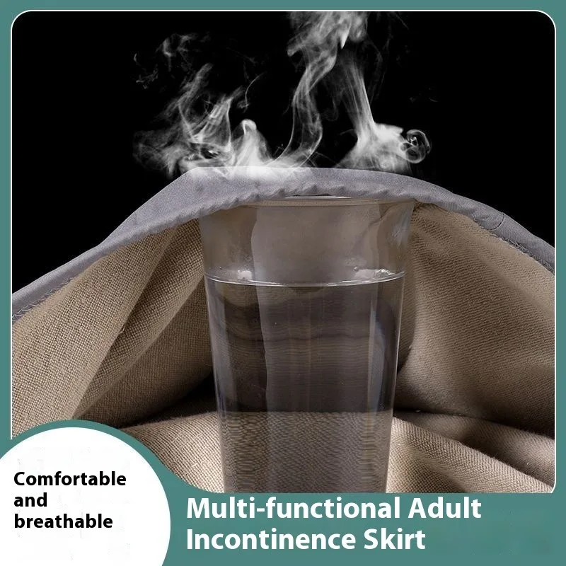 قابلة لإعادة الاستخدام قابل للغسل سلس البول الملابس الداخلية الكبار كبار السن مانعة للتسرب التبول اللاإرادي حماية منصات لينة ماصة حفاضات بطانة تنورة