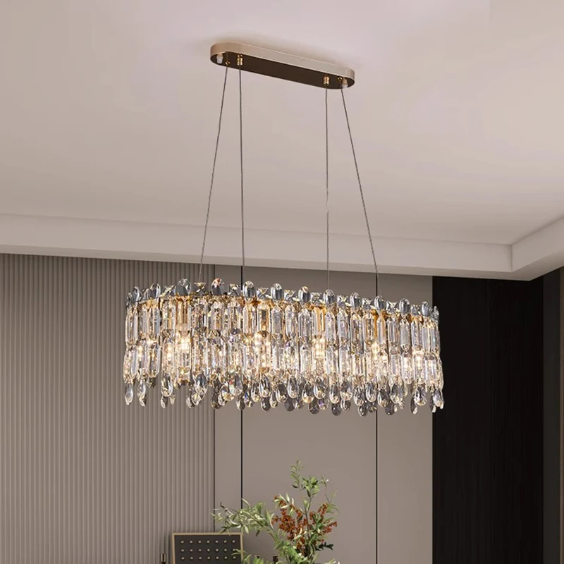 home decorationPendant lights, luxury crystal living room chandelier, bedroom Pendant lamp, ceiling light, indoor lighting