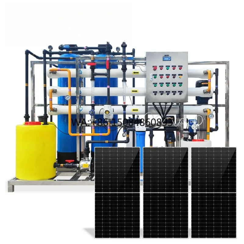 1T Ro Water Purification Filter Industry Farm Solar Water Treatment System 1000 Liter Reverse Osmosis Purifier Machine