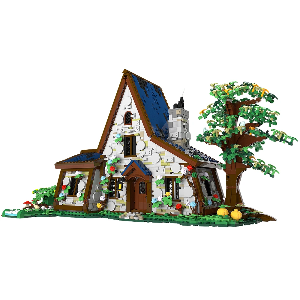 

SETBRICKS MOC Halloween Horror Architecture Buliding Blocks Witch House Toys Decoration Model Bricks For Children Birthday Gift